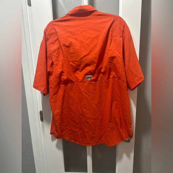 Men's Columbia Orange Auburn Tigers PFG Tamiami Shirt - Picture 6 of 7